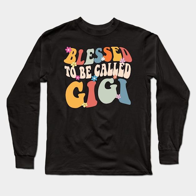 Gigi Blessed to be called gigi Long Sleeve T-Shirt by Bagshaw Gravity